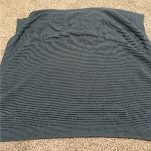 Blue Knit Sweater Carseat Blanket